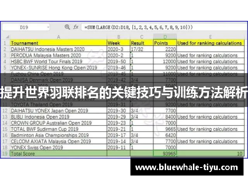 提升世界羽联排名的关键技巧与训练方法解析